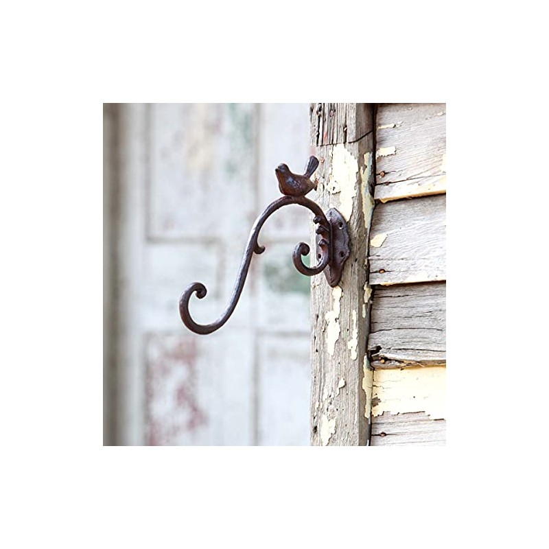 Park Hill Collection Cast Iron Hook Hanger with Bird is