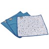 Macosa UMEN193_x2 Microfibre Cloths Set of 6 Blue White Dish
