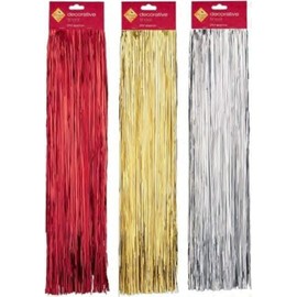 Christmas Decorative Tinsel Red/Gold/Silver Lametta