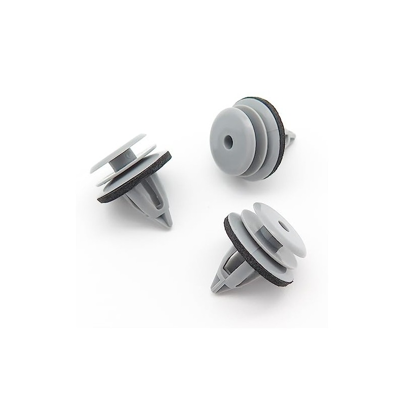 VVO Fasteners Plastic Centre Console Trim Fastener Clip, Grey (Pack