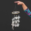 VIE Naturals Windchime 45 cm Hanging Height, White Capiz Shells