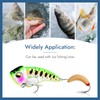 Riceel Artificial Bait Worms Fish, Pack of 100 Plastic Fishing