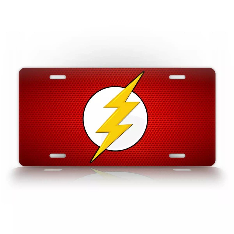 SignsAndTagsOnline.com The Flash Lightning Bolt License Plate Thunder Strike Auto