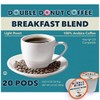 Double Donut Breakfast Blend Fresh Medium Roast Coffee SingleServe Pods
