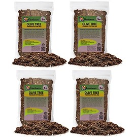 Gardenera Premium Olive Tree Potting Mix - 20 Quart - Thriving Olive Trees, Supporting Root Development, Optimal Moisture Retention, and Nourishment (4 Bags of 5 Quart)