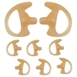 PZYPYM Walkie Talkie Small Medium Large Ear Mold Silicone Earpieces Surveillance Two Way Radio Mould Replacement Right Left Molded Ear Plug Earmold in-Ear Molding Kit(4Pack) (Skin Small)