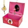 Ballerina with Hearts Music Box w/Gold Color Ballerina Necklace