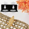 SLSON Gecko Feeding Ledge Acrylic Suction with 20 Pcs 0.5oz