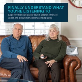 SEREONIC Wireless TV Speakers for Hard of Hearing - Portable, Powerful, and Convenient (Renewed)