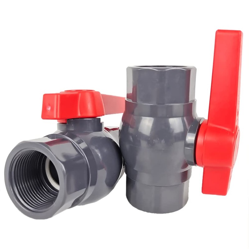 PVC Ball Valve Water Supply Valve U Compact Female Threaded