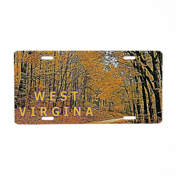 CafePress West Virginia Aluminum License Plate, Front License Plate, Vanity