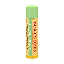 Burt's Bees Bálsamo labial hidratante de menta y pepino para mujer, naranja, 0.15 onzas