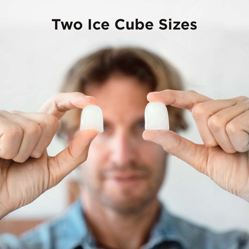 Silonn Countertop Ice Maker, 9 Ice Cubes in 6 Mins,
