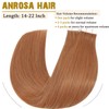 Anrosa Hair Extensions Tape In Brown Natural Hair 18 Inch