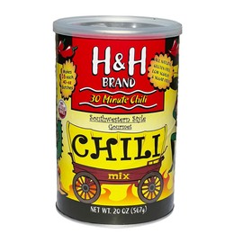 30 Minute Chili Mix - Southwestern Chuck-Wagon Style - Mild (20 Oz Can. Makes 16-ea. 40-Oz Batches of Chili)