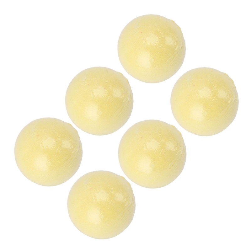 6pcs Bath Salt Ball Moisturizing Colorful Kid Friendly Mild Lemon