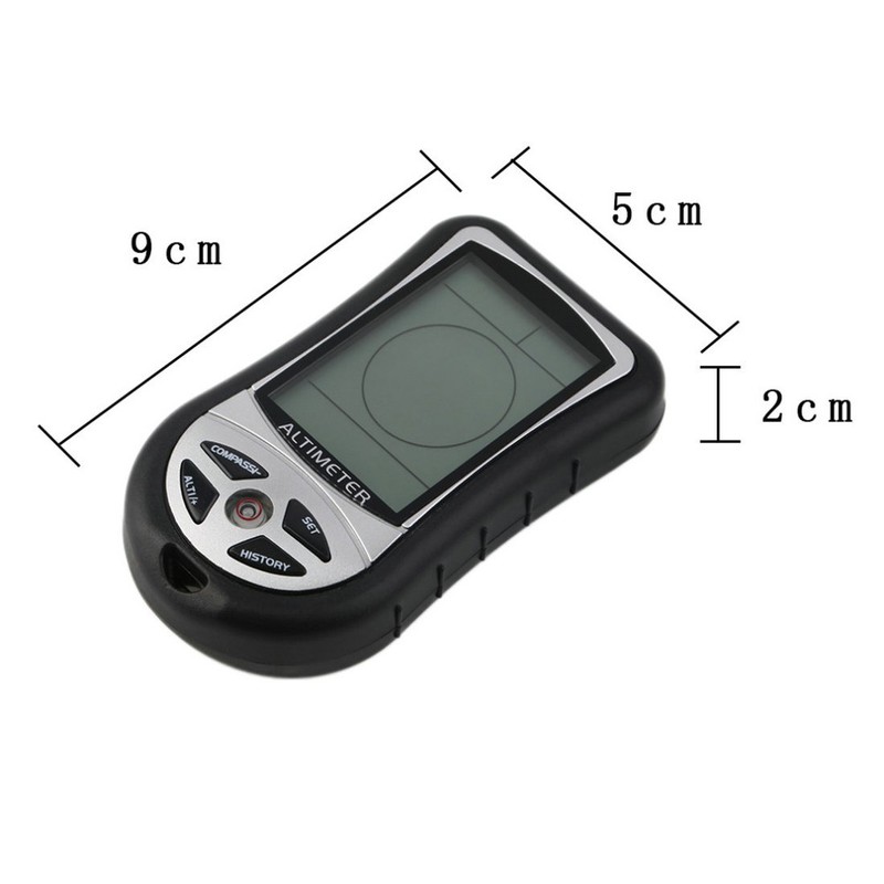 Multifunction Outdoor Hiking Camping 8 in 1 LCD Digital Display