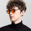 ANYLUV Blue Light Glasses Men, Stylish Square Carbon Fiber Eyewear,