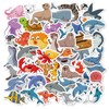 100PCS Kids Water Bottle Stickers, Waterproof Forest and Sea Animal