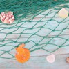 ZUEXT Beige & Aqua Decorative Fishing Net 80x40 Inch, 2PCS