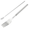 Nanddi Extendable Fork, Durable Stainless Steel Telescopic Fork Retractable Dinner