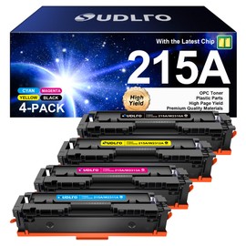 215A Toner Cartridges 4 Pack - Replacement for HP 215A HP215A to Use with HP Color Laser Jet Pro MFP M182nw M183fw M182 M182n M183fdw M155dw M155nw Printer, 215A Toner with CHIP