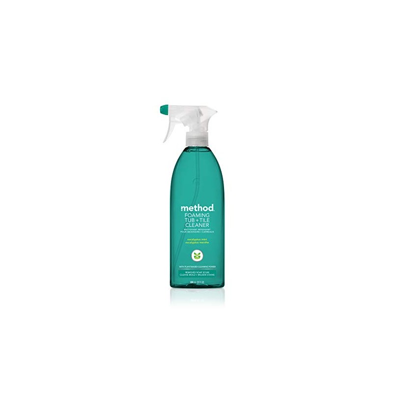 Method Foaming TUB+TILE CLEANER, Eucalyptus Mint, 28 Ounce, 1 pack,