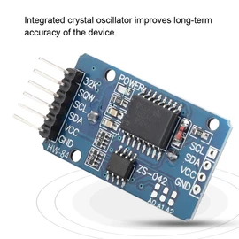 DS3231 AT24C32 Module, Precision Clock Module with Two Calendar Alarm Clocks/Leap Year Compensation