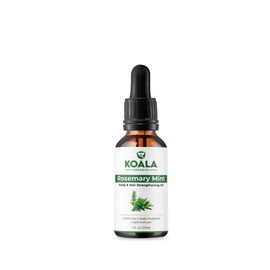 Koala Organics Rosemary Mint Scalp and Hair Strengthening Oil | Hair Oil with Biotin & Natural Oils | Shop Local | Australia-Owned Brand | Jojoba + Castor Blend | 59 ML