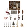 Creative Co-Op Candle Garden Kit with Votives, Ornaments, Pinecones, Bottle
