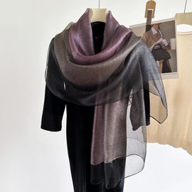 WINCESS.YU Women Double-Layer Scarf Long Shawls and Wraps for Wedding Lightweight Pashmina Fashion Scarves