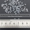 Clear Earring Backs, 200PCS Plastic Earring Stoppers, Tube Earring Findings,