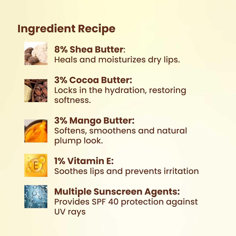 Brinton UV Doux Lip Balm SPF40 | Hydrates and Protects