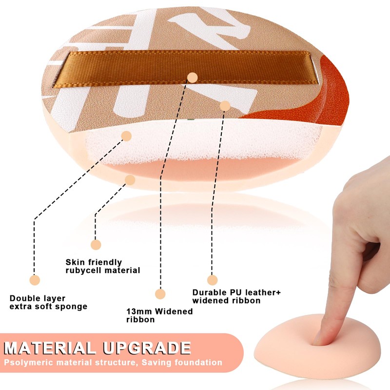 4 PCS Korean Foundation Sponge, Soft Makeup Puff Teardrop Setting