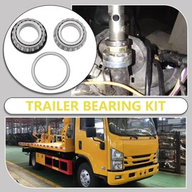 OTOTEC 1 Set Trailer Bearing Set Replacement Part L44643 L44610 L44600LA Suitable for Trailer Tapered Roller Bearings 4 Wheel Bearings for 2 Hubs