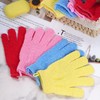 4 Pairs Bath Exfoliating Gloves Scrub, Double Sided Bath Mitts