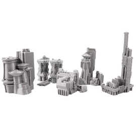 6mm Sci-Fi Cityscape Bundle 1 - Tabletop Terrain for Miniatures Games such as Epic Battletech Adeptus Titanicus (Bundle 1)