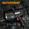 Durapower Rechargeable Spotlight, 1500 Lumens LED Spotlight Flashlight, Waterproof Handheld