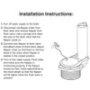 PlumbCraft by Waxman Toilet Flapper Replacement - Fits 3-inch Flush