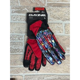 Dakine Crossfire Tokyo Night Gloves Black Red Mens Size MD Waterproof Silicon