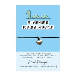 WishStrings ‘All You Need is to Believe in Yourself’ Wish Bracelet | Loch Ness Monster Design | Cute Scottish Gift | Sentimental Keepsake from Scotland | Small Gift for Encouragement