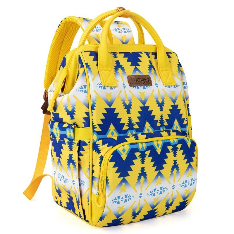 Wrangler Western Diaper Bag Aztec Backpack Organized Daypack-Cowgril Fashion:_Coffee
