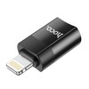 Hoco UA17 Lightning to USB-C OTG Adapter, Black
