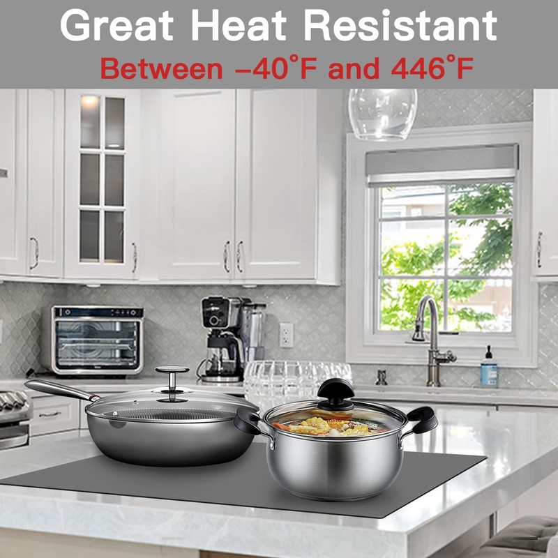 Extra Large Silicone Mat, Silicone Mats for Kitchen Counter 47.3''x23.6''x0.08",
