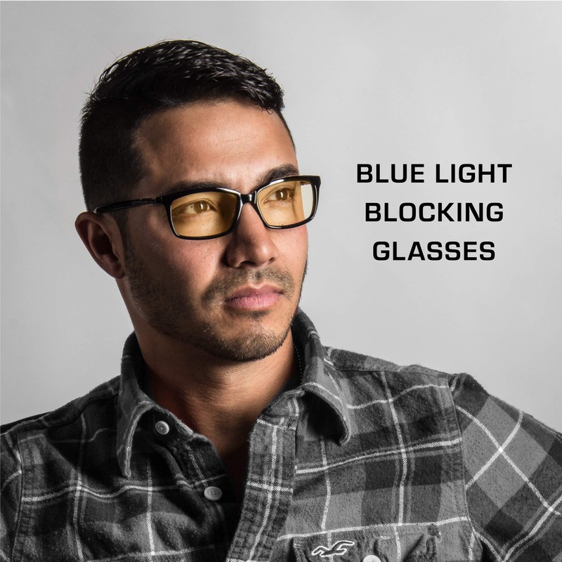 GUNNAR Computer Readers+2.00 - Haus Onyx Amber Lens - Blue