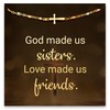 STORYJEWELLERY Gifts for Sister from Sisters, S925 Cross Bracelets, Sister
