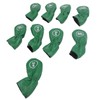 9pcs Golf Club Cover PU Leather Stylish Portable Golf Head