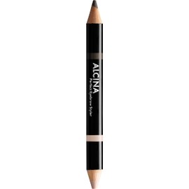 ALCINA Perfect Eyebrow Styler Dark 020 - Intensify and Corrects Brow Colour - Defines the Shape of the Eyebrows by Precise Drawing - 2-in-1: Styler + Highlighter