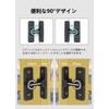 YFFSFDC 90 Degree Fluorescent Door Buckle Zinc Alloy Door Clasp