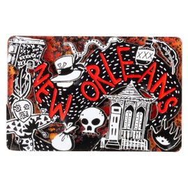 New Orleans Dark Voodoo Gothic Red and Black Souvenir 3D Refrigerator Magnet